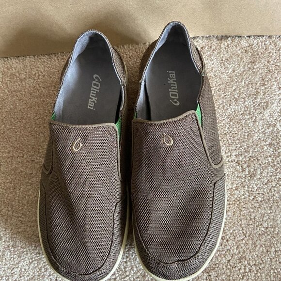 COPY - OluKai Nohea Mesh Slip On Shoe l Mustang/Lime Green Size 8.5 - Picture 3 of 8